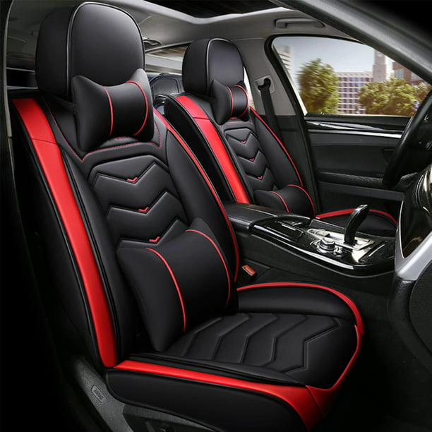 High Quality Luxury Premium PU Leather Car Seat Covers Breathable Full Set Cover